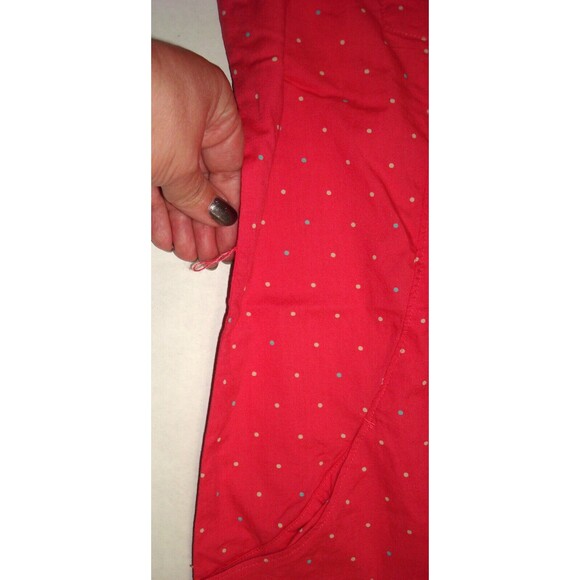 NWT New Womens Columbia Pink Blue Dot Dress PFG M Slits Pockets Cotton Rod Logo - Picture 3 of 8